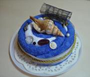 "Торт морской" Полотенце пирожное (полотенце-тортик)