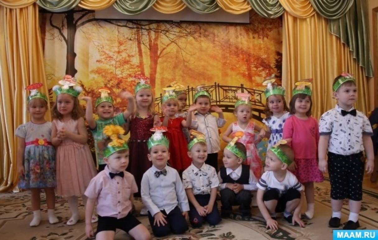Відео та сценарій осіннього свята «Осінь в гості до нас прийшла, яблук смачних принесла» в молодшій групі