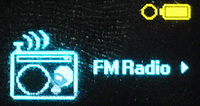 Третій - FM-radio, звичайний FM-приймач, можна запам'ятати до 40 станцій