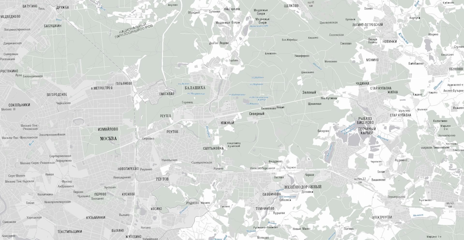 Варіант оформлення топографічної карти РФ масштабу 1: 100 000 для ArcGIS (ДАТА +)